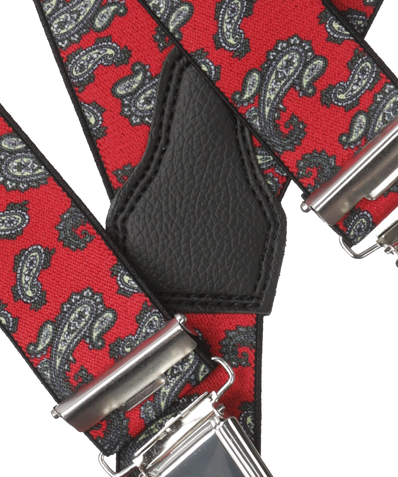 Designer-Hosenträger mit Clips | Rot