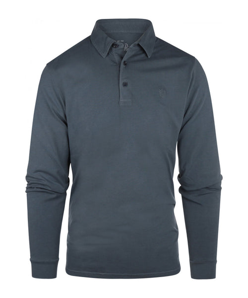 Polo Lange Mouw | Navy Blauw