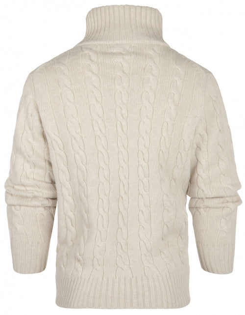 Pullover polo cashmere merino wol | Beige