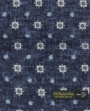 Dunne wollen sjaal | Blauw