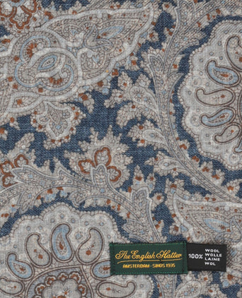 Dunne wollen sjaal | Blauw