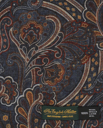 Dunne wollen sjaal | Blauw