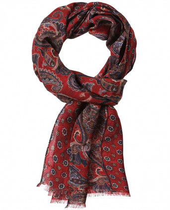 Dünner Wollschal | Rot