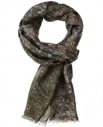 Dünner Wollschal | Grün