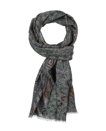 Dünner Wollschal | Grün