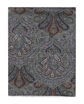 Dünner Wollschal | Grün