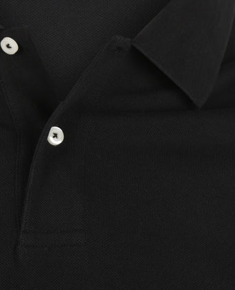 Polo piqué korte mouw | Zwart