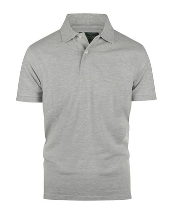 Kurzärmeliges Piqué-Poloshirt | Grau