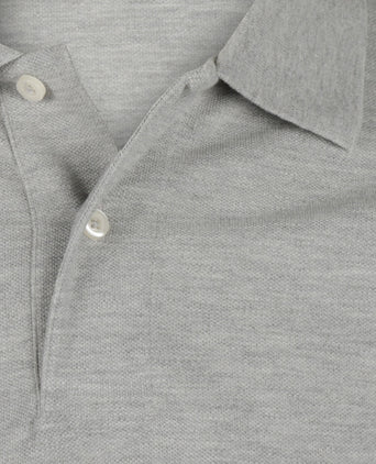 Kurzärmeliges Piqué-Poloshirt | Grau