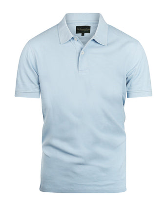 Kurzärmeliges Piqué-Poloshirt | Blau