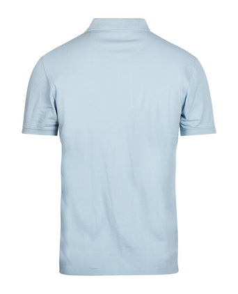 Kurzärmeliges Piqué-Poloshirt | Blau