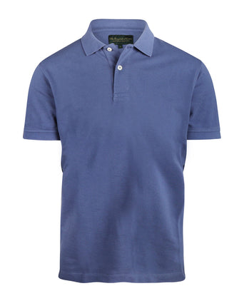 Kurzärmeliges Piqué-Poloshirt | Blau