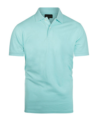 Kurzärmeliges Piqué-Poloshirt | Blau