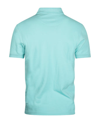 Kurzärmeliges Piqué-Poloshirt | Blau