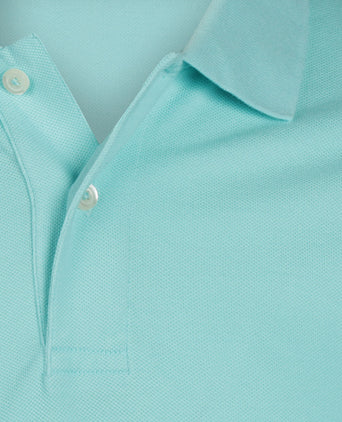 Kurzärmeliges Piqué-Poloshirt | Blau