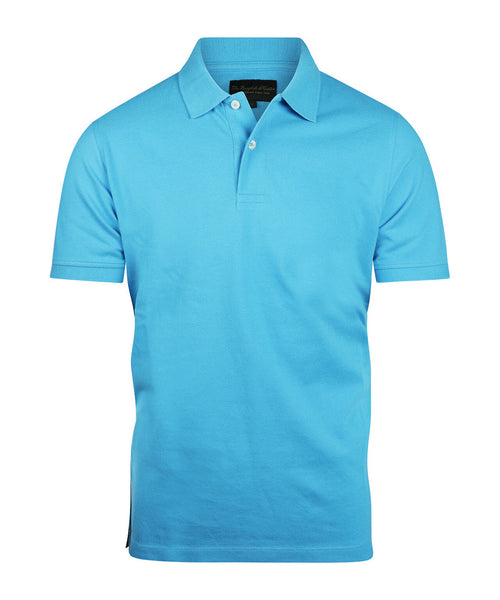 Polo piqué korte mouw | Blauw