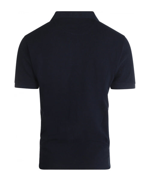 Kurzärmeliges Piqué-Poloshirt | Marineblau