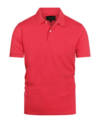 Kurzärmeliges Piqué-Poloshirt | Rot