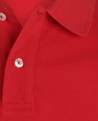 Polo piqué korte mouw | Rood