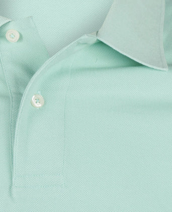 Kurzärmeliges Piqué-Poloshirt | Grün