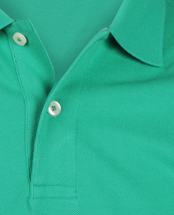 Polo piqué korte mouw | Groen