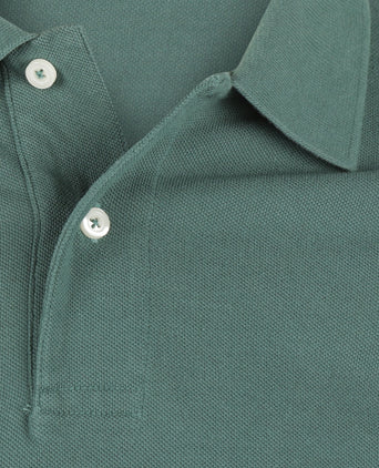 Kurzärmeliges Piqué-Poloshirt | Grün