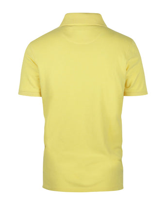 Kurzärmeliges Piqué-Poloshirt | Gelb