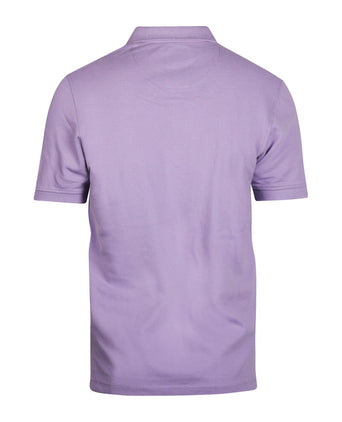 Kurzärmeliges Piqué-Poloshirt | Lila