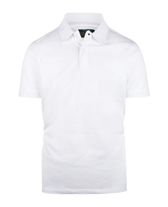 Kurzärmeliges Piqué-Poloshirt | Weiß