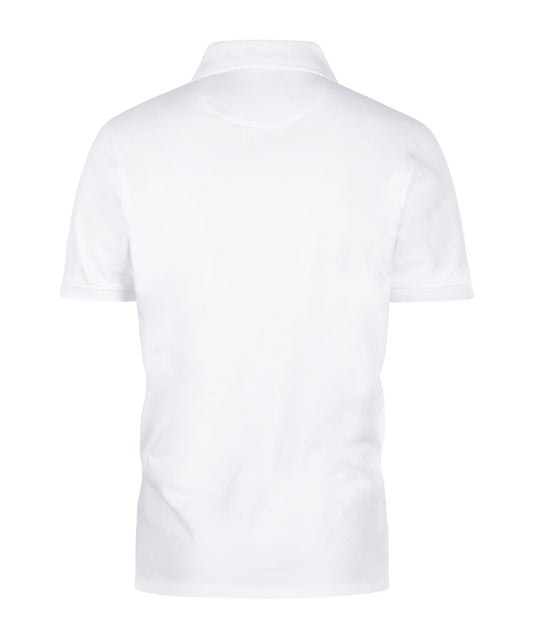 Kurzärmeliges Piqué-Poloshirt | Weiß