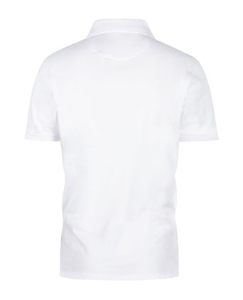 Kurzärmeliges Piqué-Poloshirt | Weiß