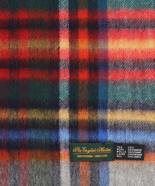 Schal aus Wolle und Kaschmir, 30 x 190 cm | Schwarz