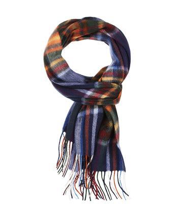 Sjaal Wol en Cashmere 30X190 | Blauw