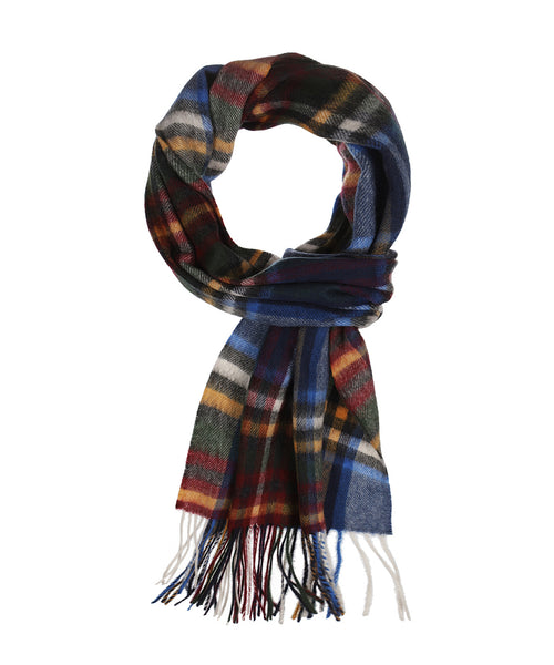Sjaal Wol en Cashmere 30X190 | Blauw