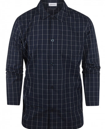 Pyjama set poplin katoen | Blauw