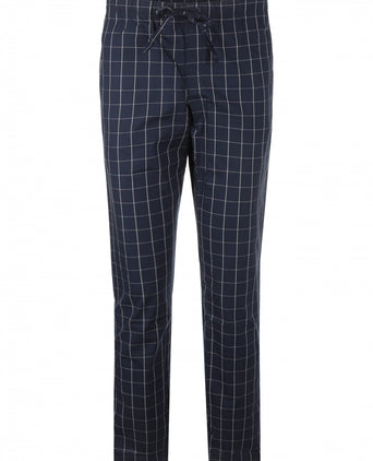 Pyjama set poplin katoen | Blauw