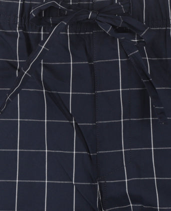 Pyjama set poplin katoen | Blauw