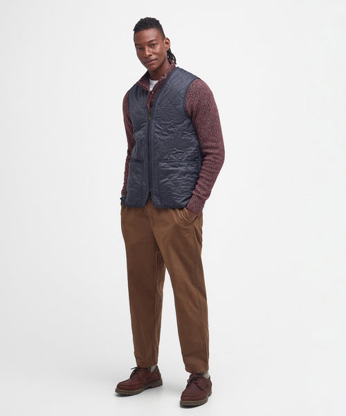 Barbour Polarquilt Zip-in Liner Bodywarmer | Navy Blauw