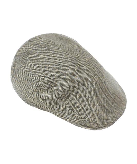 Klassieke Cap | Beige Herringbone