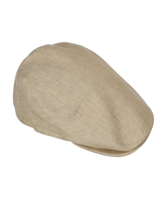 Klassieke Cap | Beige Herringbone Fijn