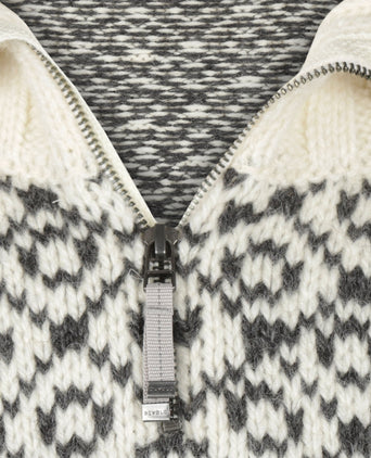 Trui Svalbard hoge rits | Wit