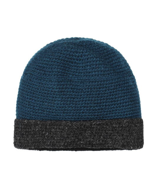 Muts Wol Fleece Lining | Blauw Charcoal