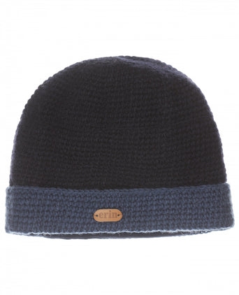 Muts Wol Fleece Lining | Navy Blauw