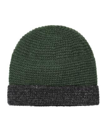 Muts Wol Fleece Lining | Groen