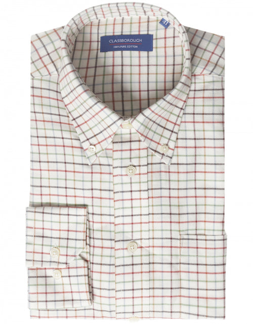 Overhemd brushed cotton | Bruin