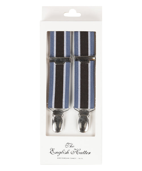 Smalle Bretels met clips | Blauw