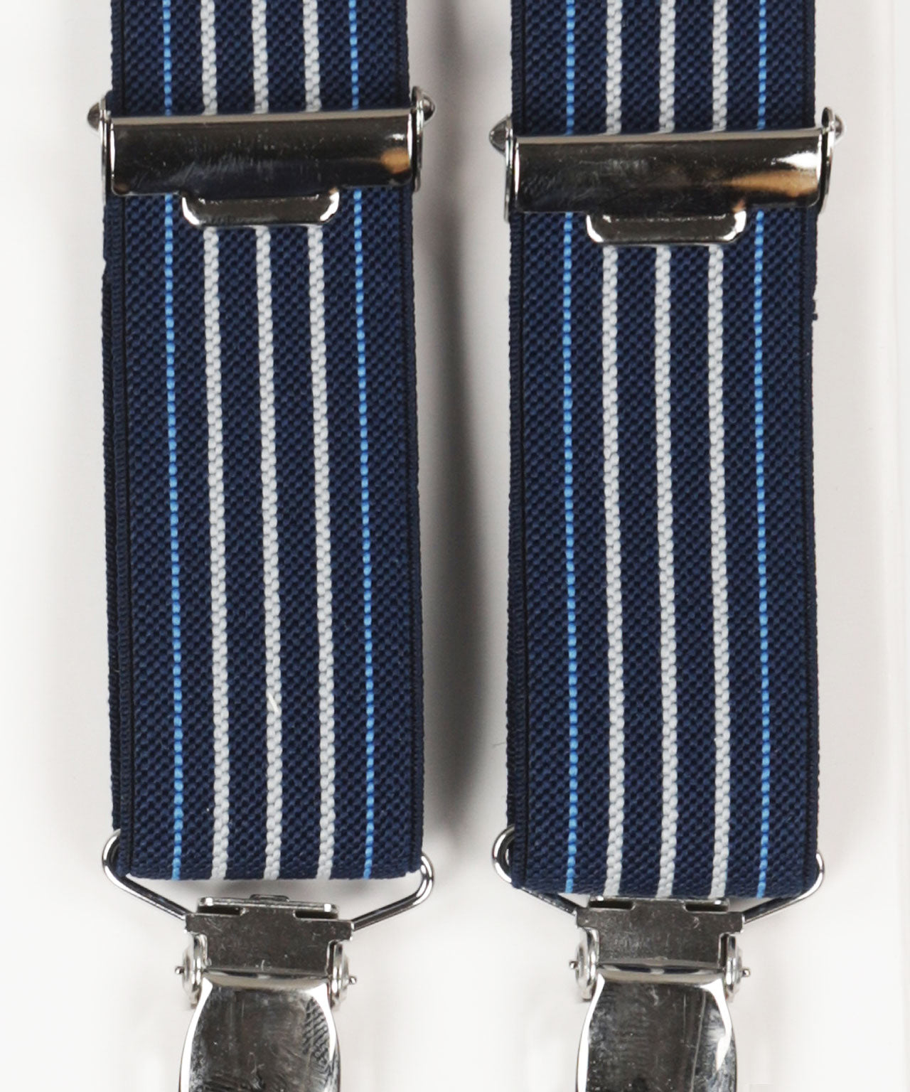 Narrow Braces with Clips | Blue