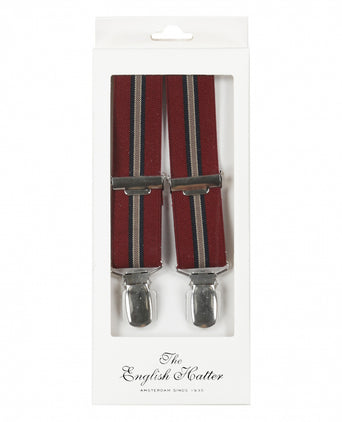 Smalle Bretels met clips | Rood