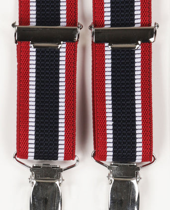 Smalle Bretels met clips | Rood