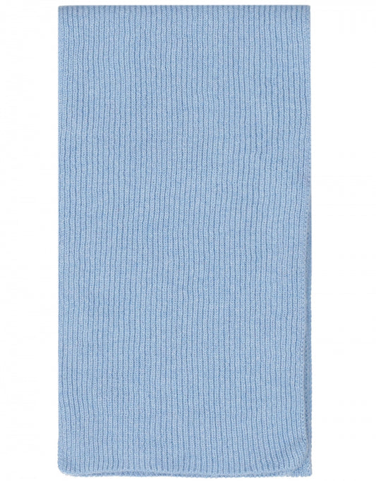 WL Cashmere Rib Scarf | Blue